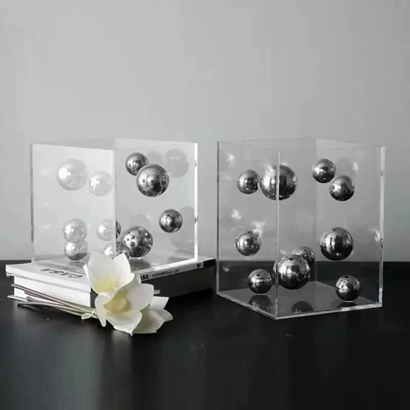 Hommfer – Cube Décoratif Art Sphères Flottantes