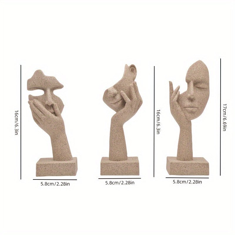 Hommfer – Ensemble de Masques Abstraits Décoratifs pour un Intérieur Artistique