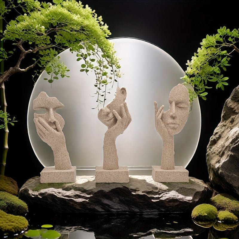 Hommfer – Ensemble de Masques Abstraits Décoratifs pour un Intérieur Artistique