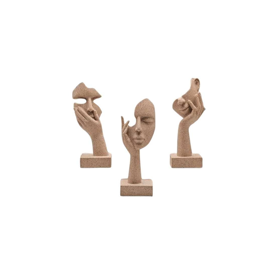 Hommfer – Ensemble de Masques Abstraits Décoratifs pour un Intérieur Artistique