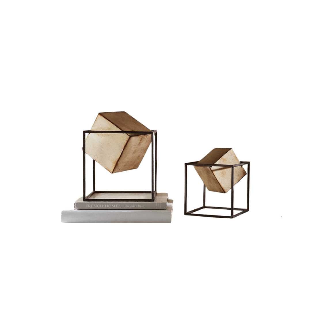 Hommfer – Ensemble Déco Cubes Dorés x3