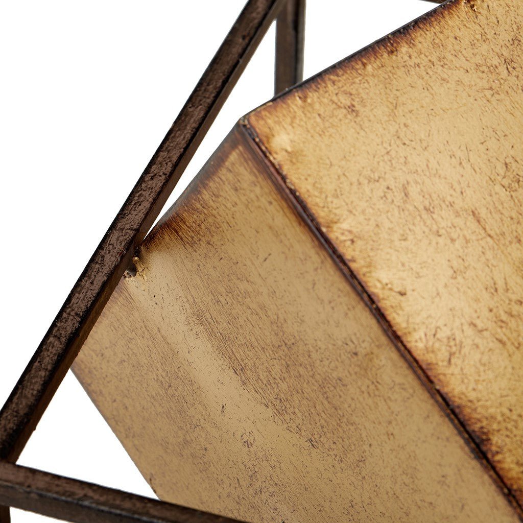 Hommfer – Ensemble Déco Cubes Dorés x3