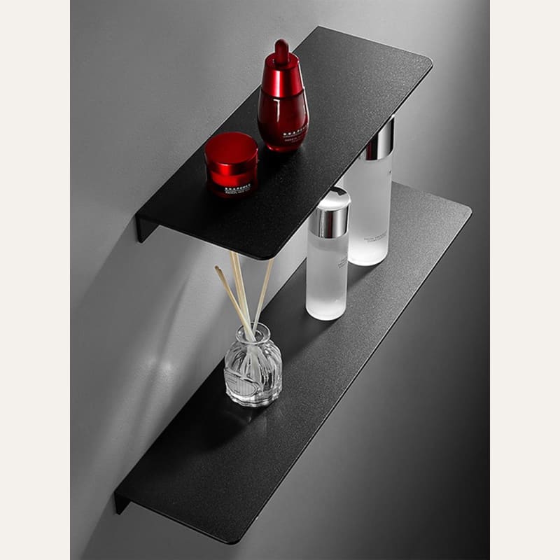 Hommfer – Étagère Murale Minimaliste en Aluminium pour Salle de Bain