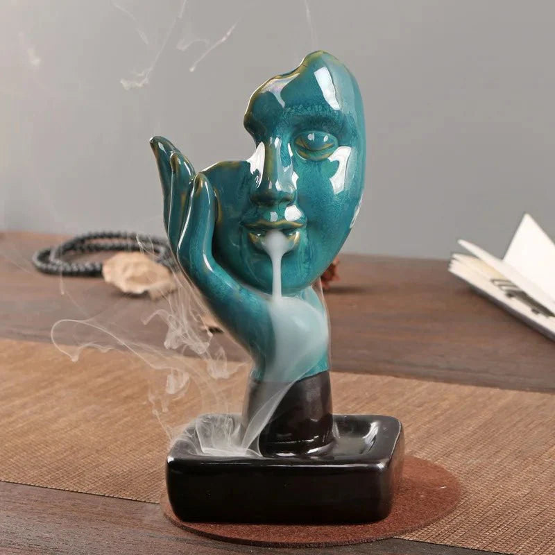 Hommfer – Porte-Encens Céramique Abstrait pour Cônes et Ambiance Relaxante