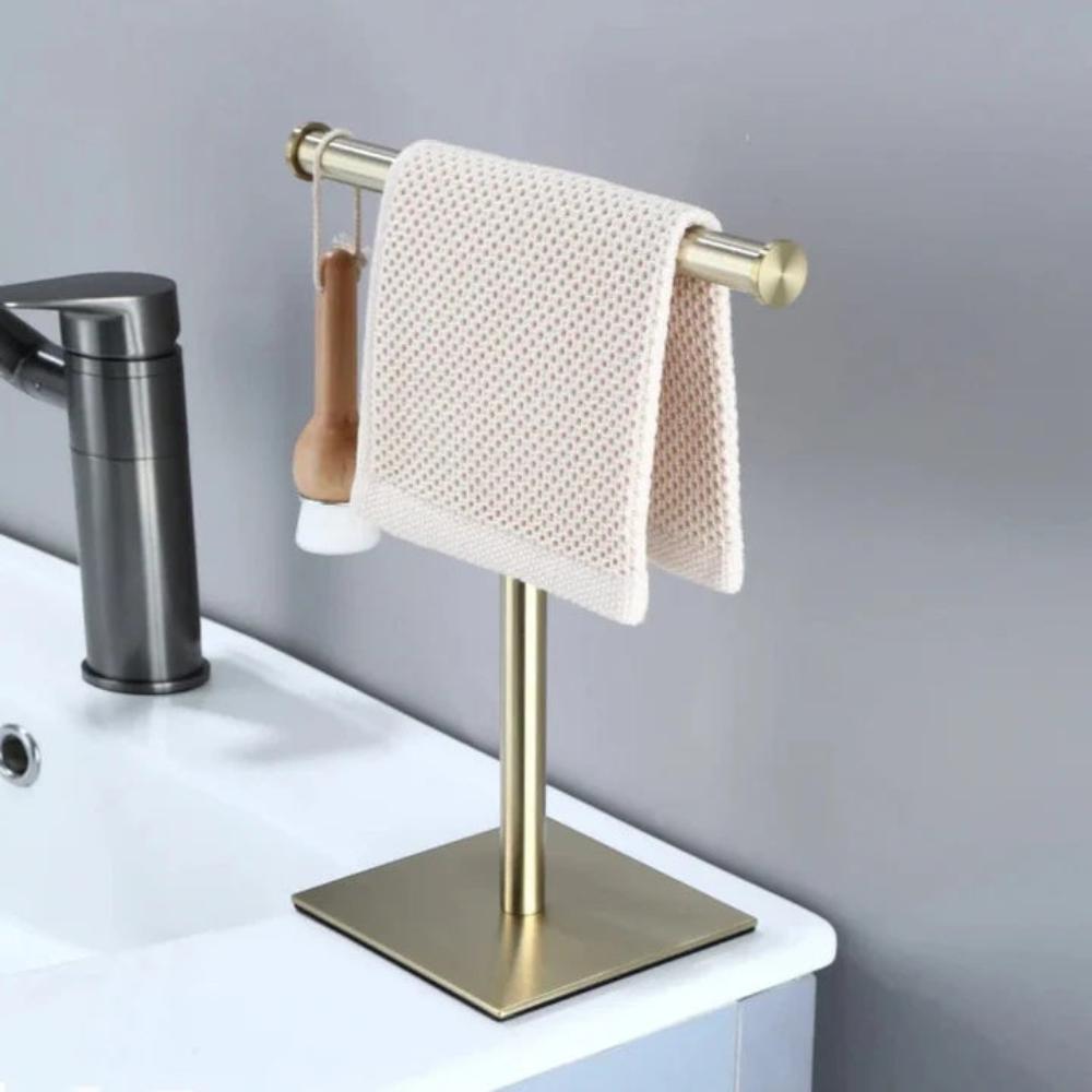 Hommfer – Porte-Serviettes de Salle de Bain sur Pied