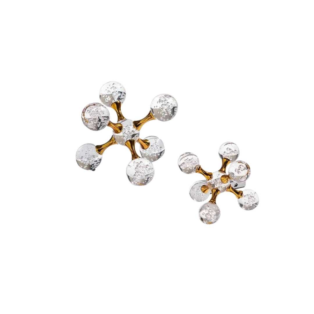 Hommfer – Presse-papiers Étoile en Verre Bullé