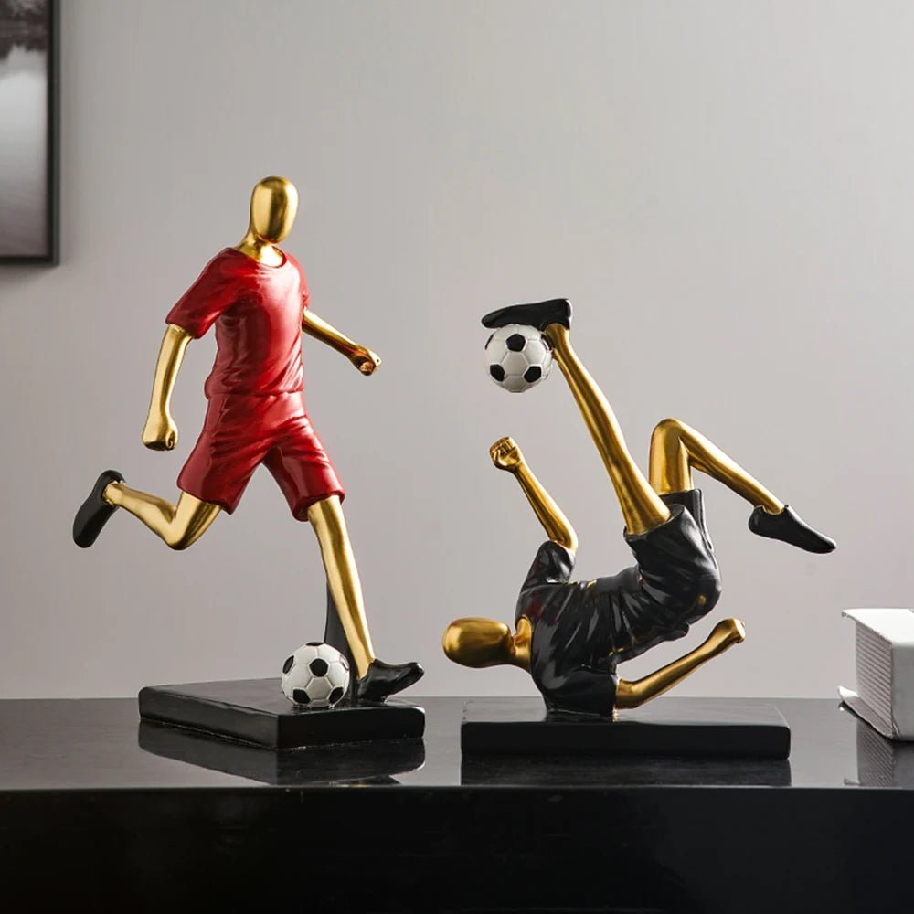 Hommfer – Sculpture Abstraite de Footballeur