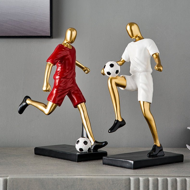 Hommfer – Sculpture Abstraite de Footballeur