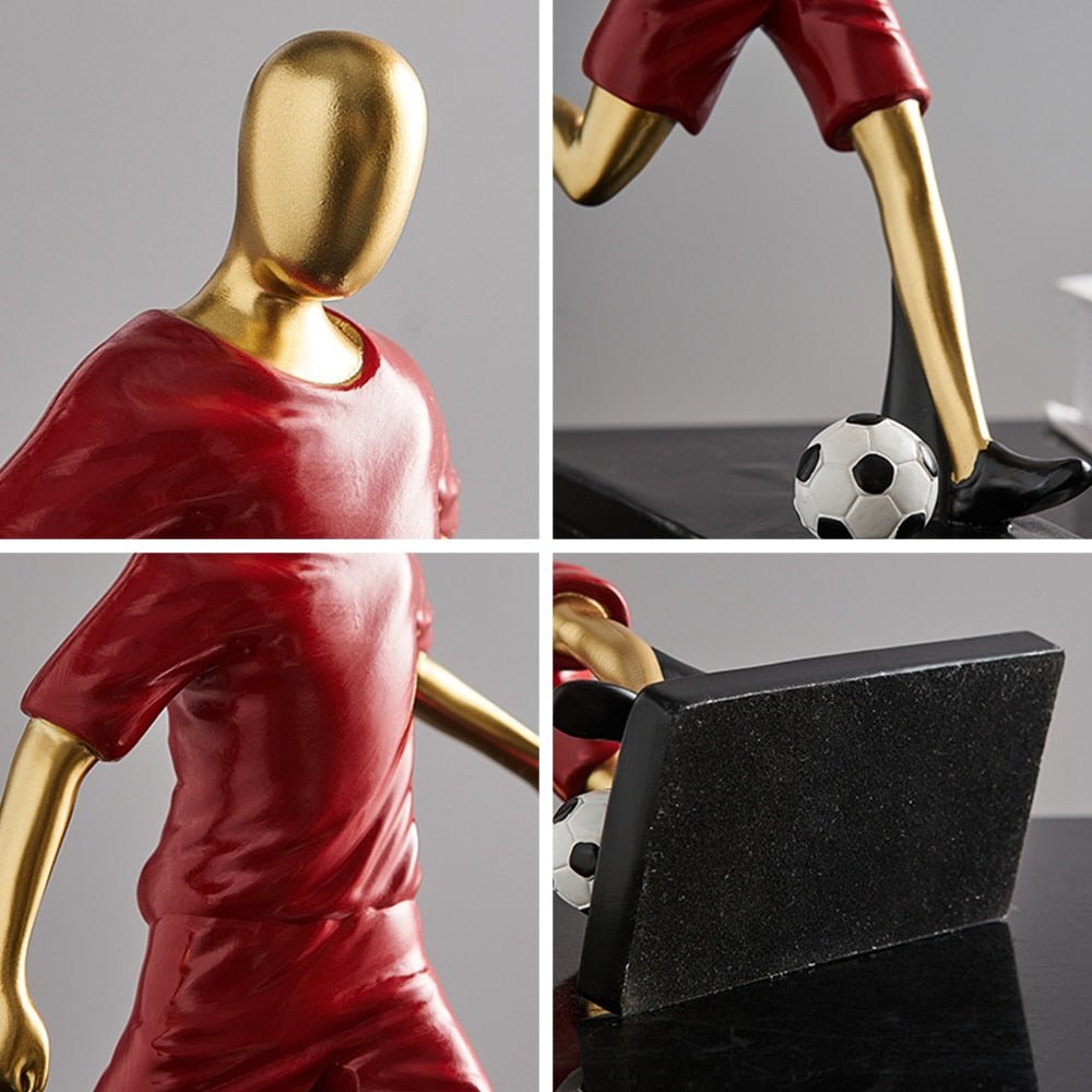 Hommfer – Sculpture Abstraite de Footballeur