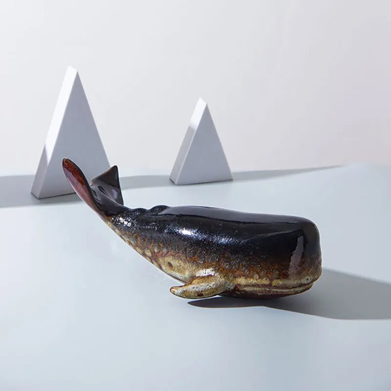Hommfer – Sculpture Baleine en Porcelaine Bryn
