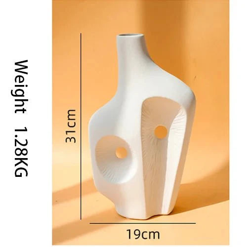 Hommfer – Sculpture Décorative Abstraite en Céramique