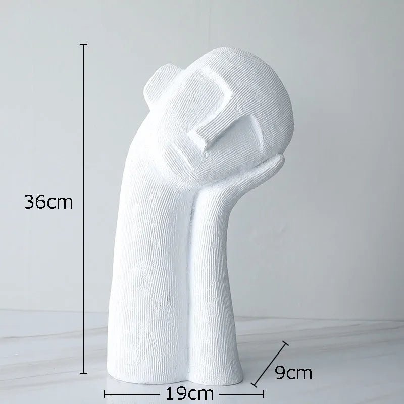 Hommfer – Sculpture Visage Pensif Résine