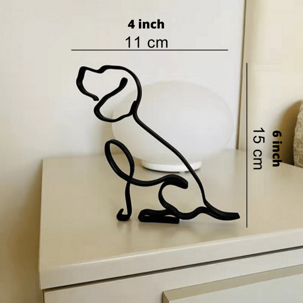 Hommfer – Sculptures Décoratives en Fer Chien et Chat