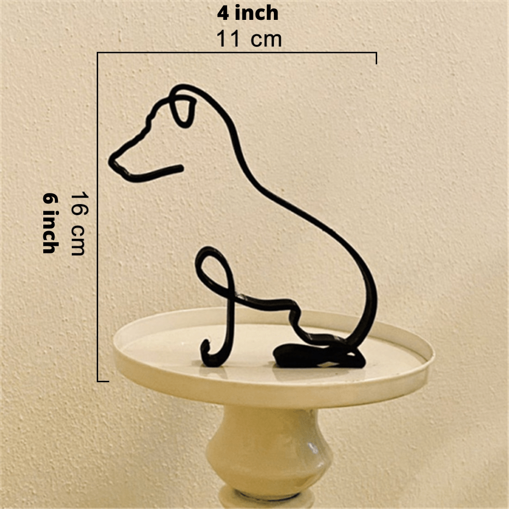 Hommfer – Sculptures Décoratives en Fer Chien et Chat