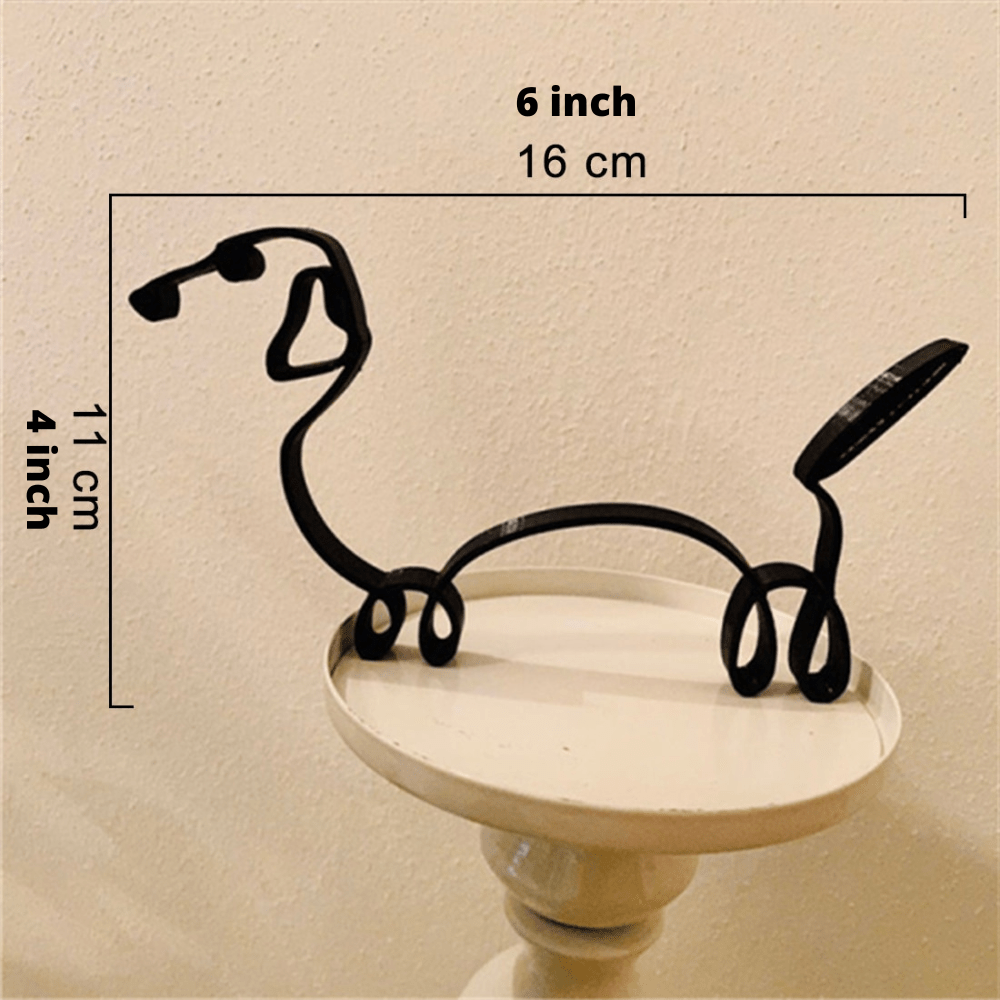 Hommfer – Sculptures Décoratives en Fer Chien et Chat