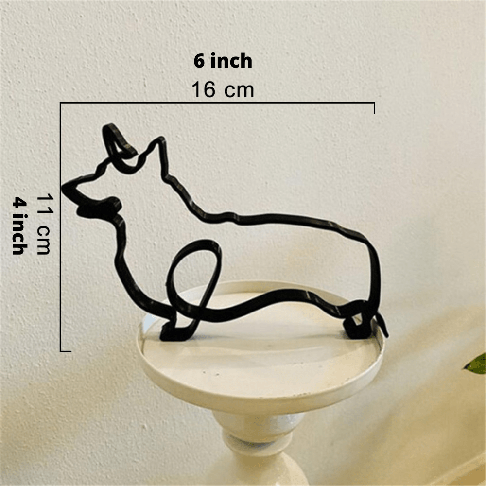 Hommfer – Sculptures Décoratives en Fer Chien et Chat