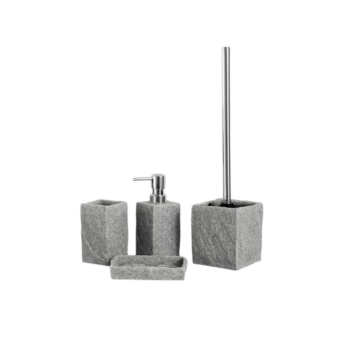 Hommfer – Set d'Accessoires Effet Granite pour Salle de Bains