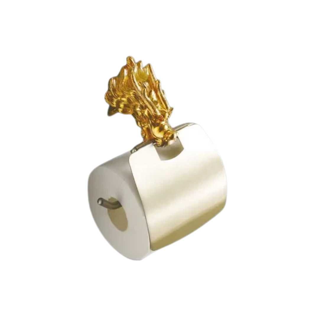 Hommfer – Set Dragon Doré d’Accessoires Salle de Bain