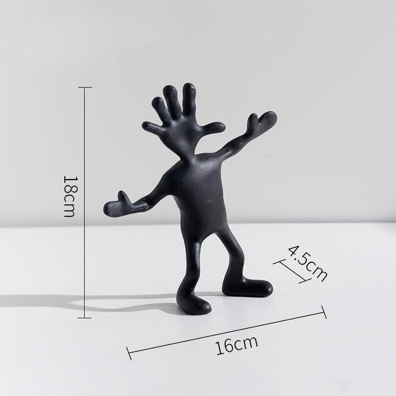 Hommfer – Statue Abstraite Minimaliste Les Amis en Résine