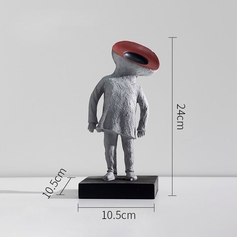 Hommfer – Statue Abstraite Minimaliste Les Amis en Résine