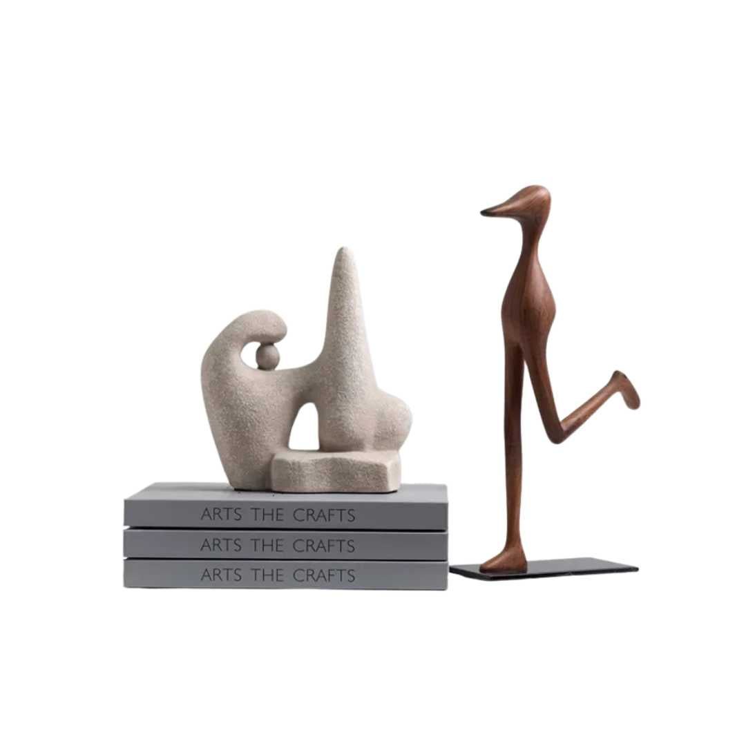 Hommfer – Statues Abstraites Modernes Kylo en Résine et Céramique