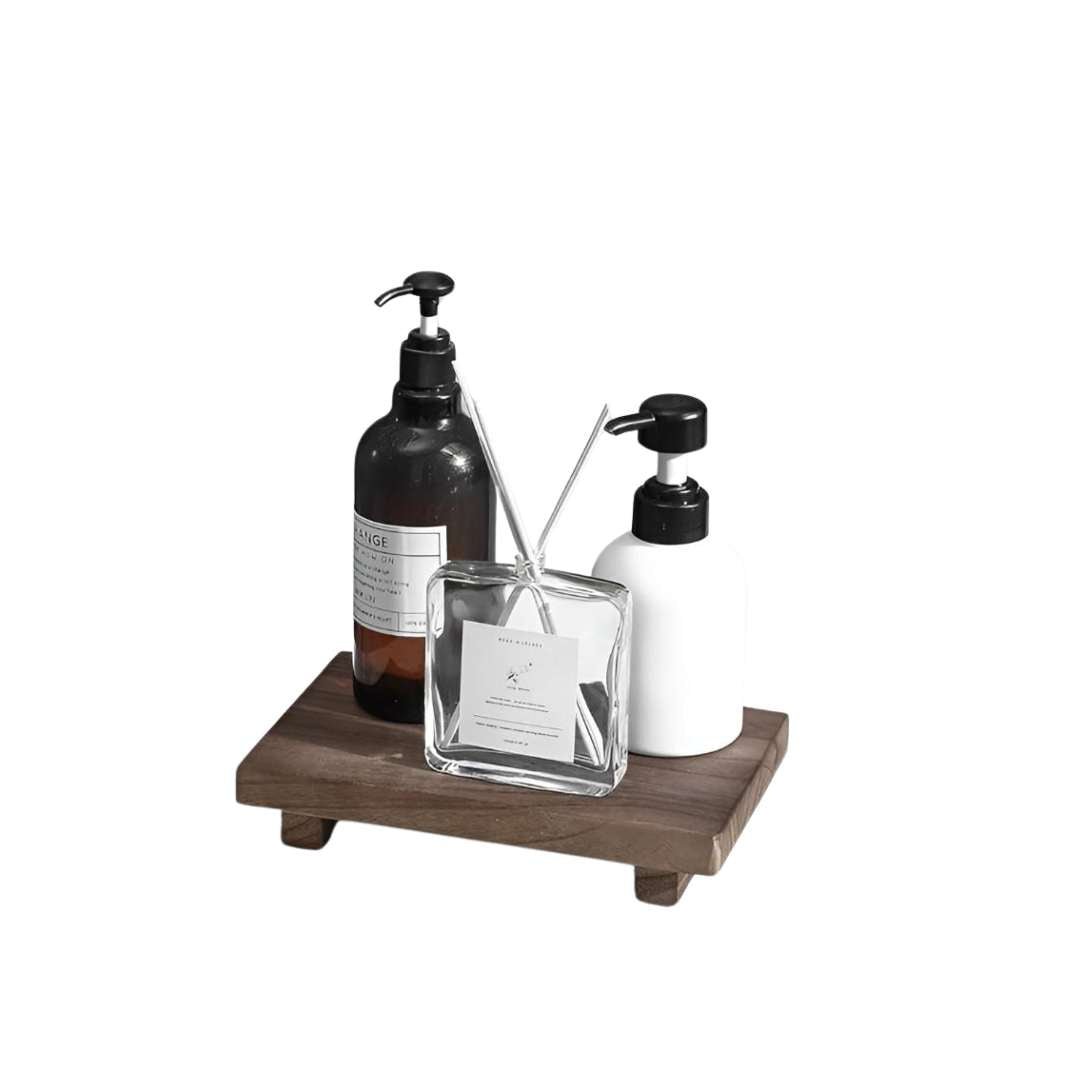 Hommfer - Support en bois élégant pour une touche raffinée dans la salle de bain