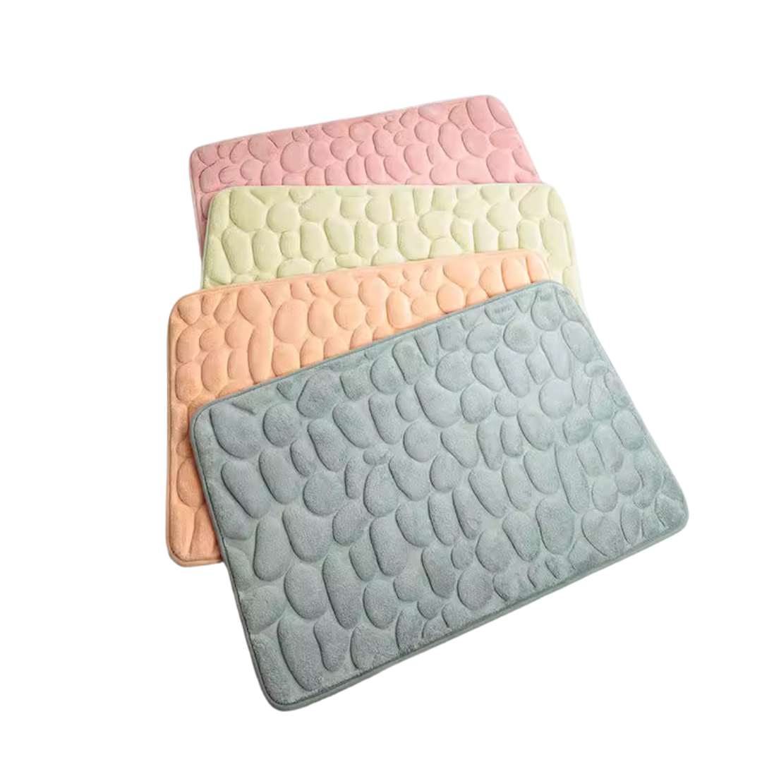 Hommfer - Tapis de bain doux antidérapant à séchage rapide