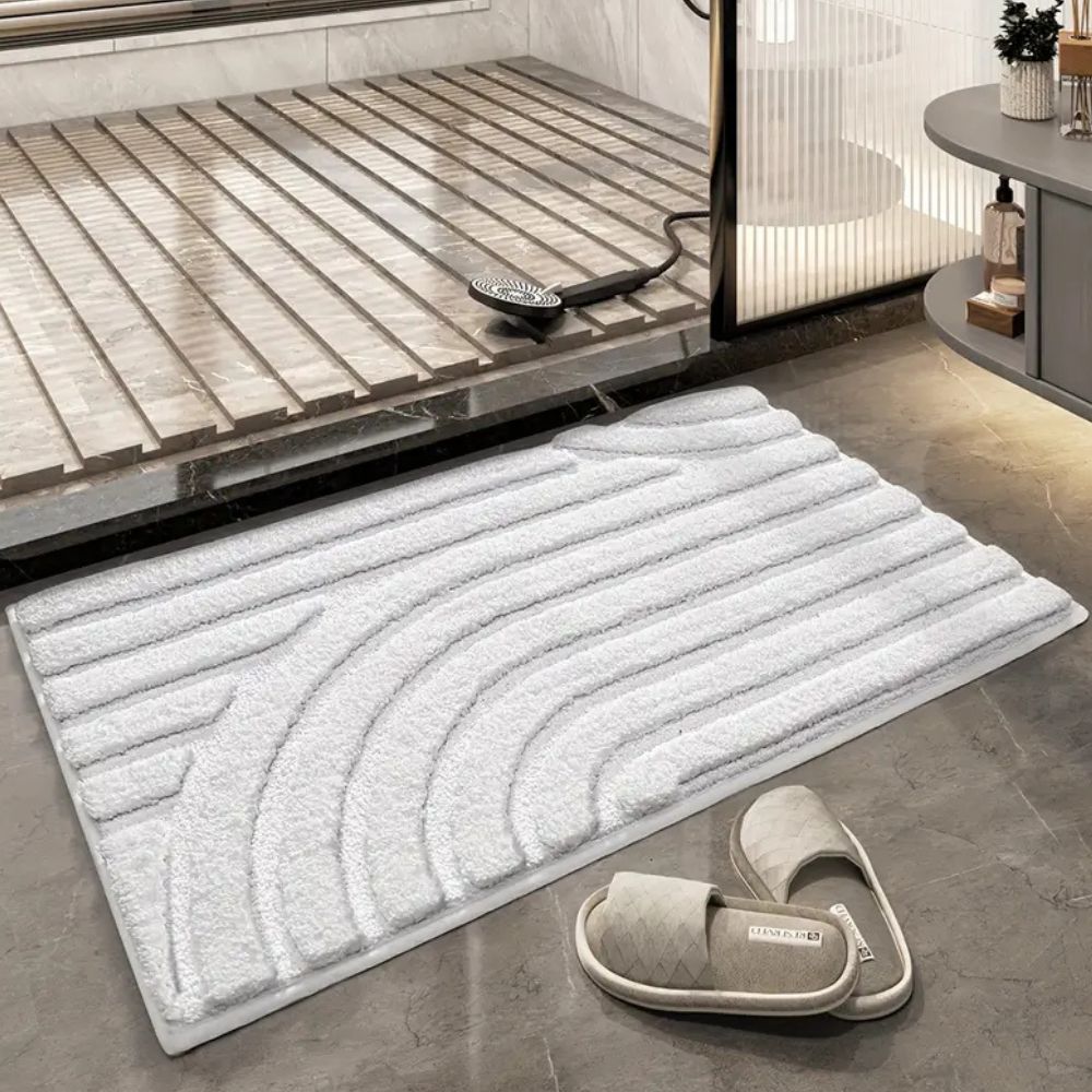 Hommfer – Tapis de Bain Gonflable en Velours