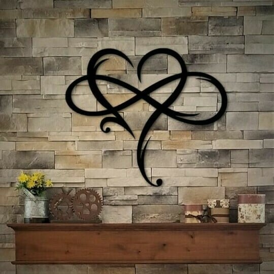 Iron Wall Decoration with Infinite Heart - InfiniteHeart