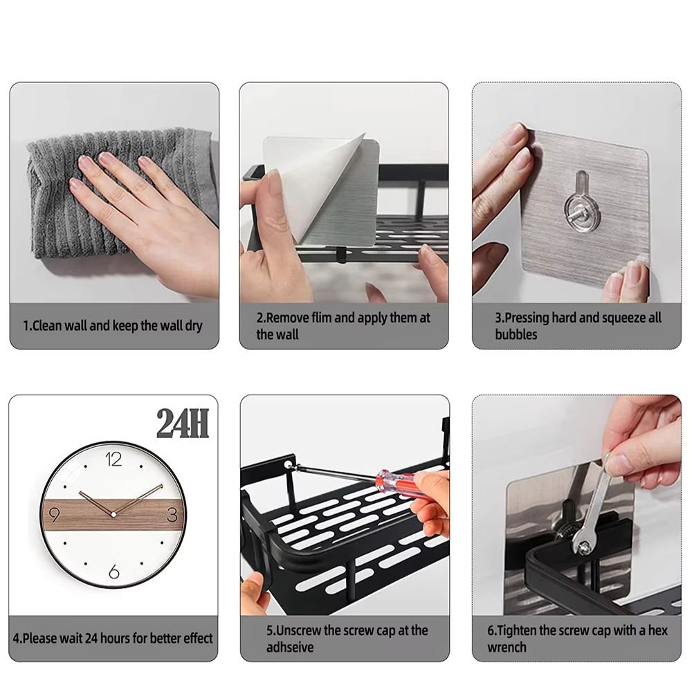 Hommfer - Estante de ducha moderno de aluminio
