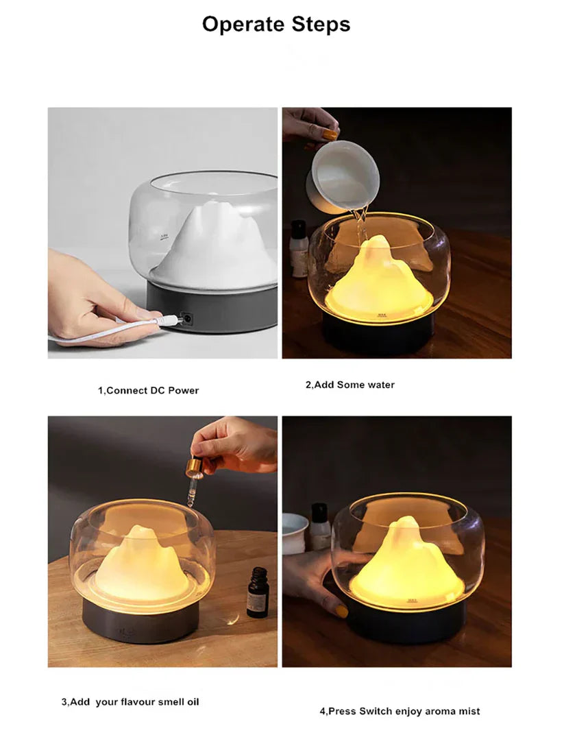 Luxe Aroma Diffuser with LED Lighting - AromaGlow