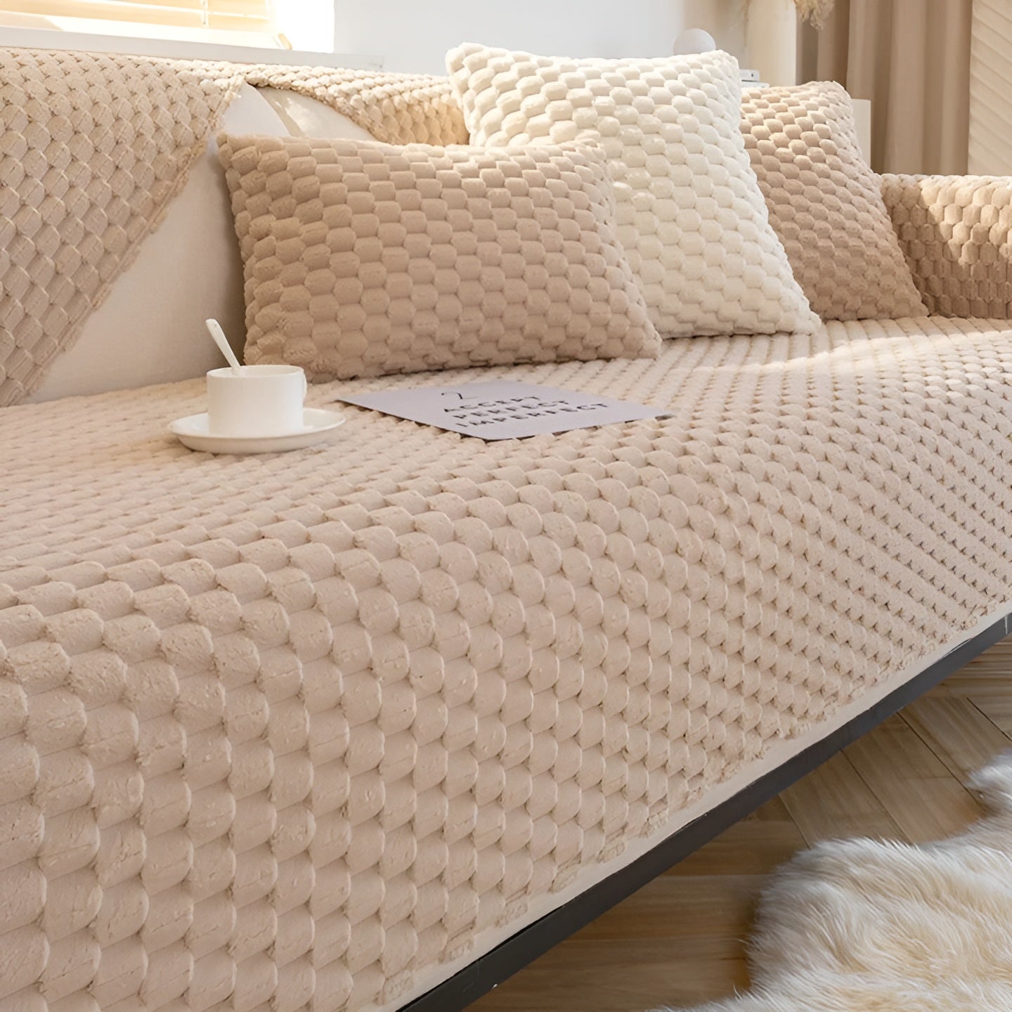 Luxury Velvet Sofa Cover - VeluLuxe