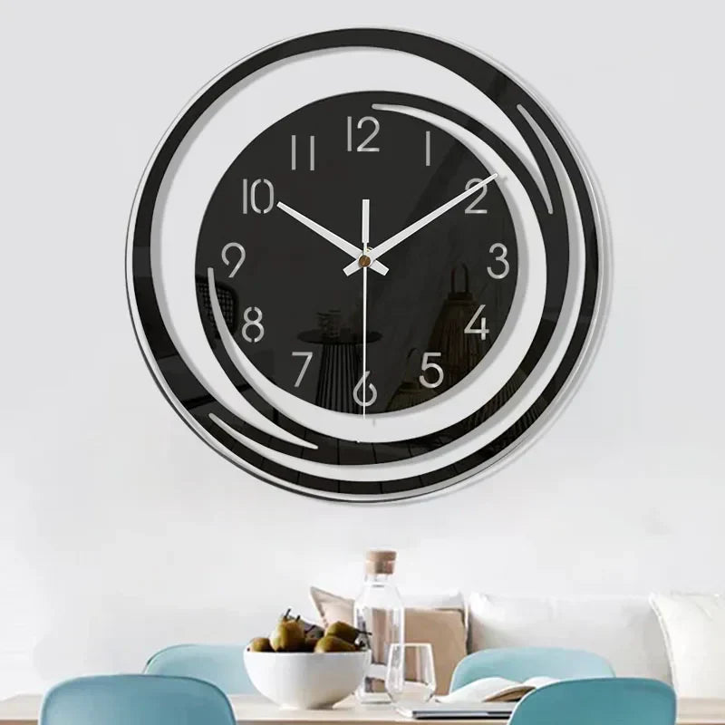 Reloj de Pared Moderno Negro de Acrílico - ScandiTime