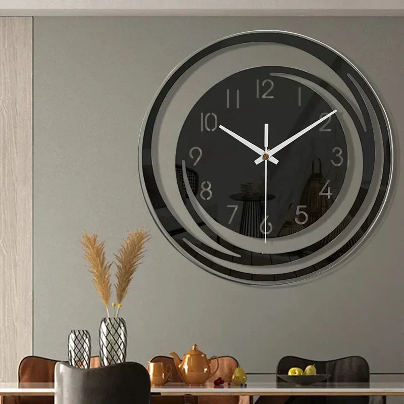 Reloj de Pared Moderno Negro de Acrílico - ScandiTime