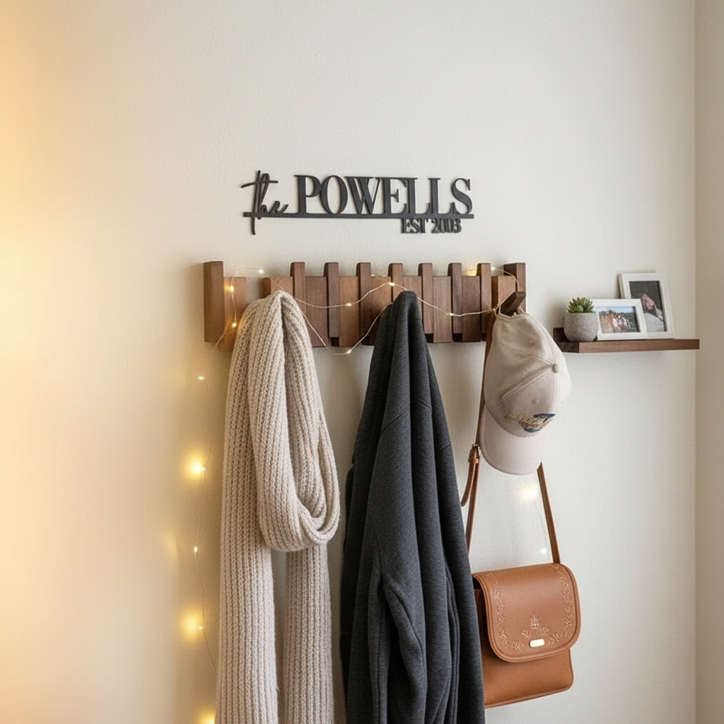 Wooden Piano Coat Rack - HarmonyCoat
