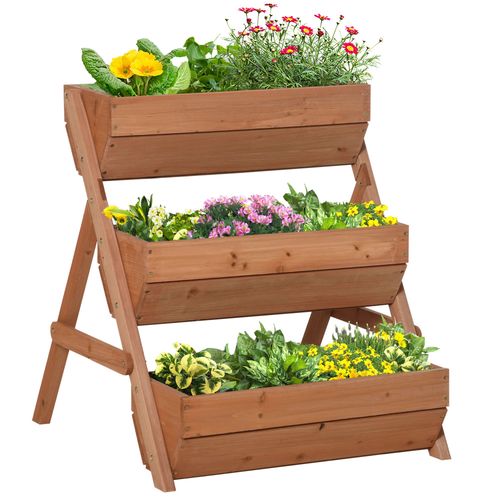 Raised Garden Bed – 3-Tier Wooden Planter Box