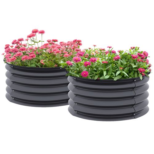 Raised Planter Set – Sturdy Galvanized Steel Design