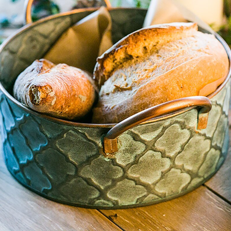 Panier à pain rustique en métal | Virelle Maison