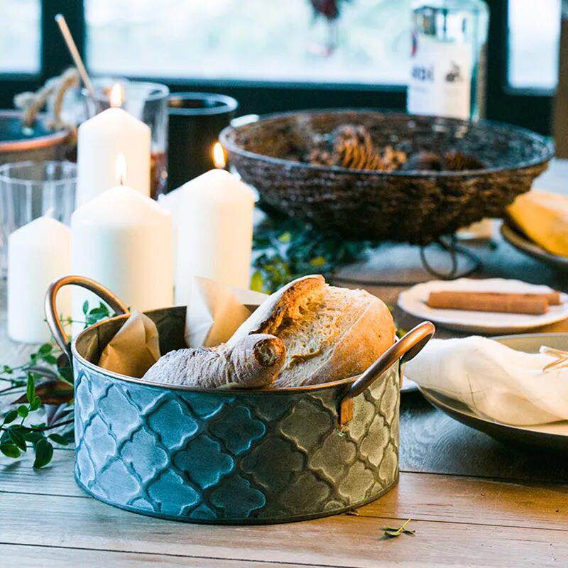 Panier à pain rustique en métal | Virelle Maison