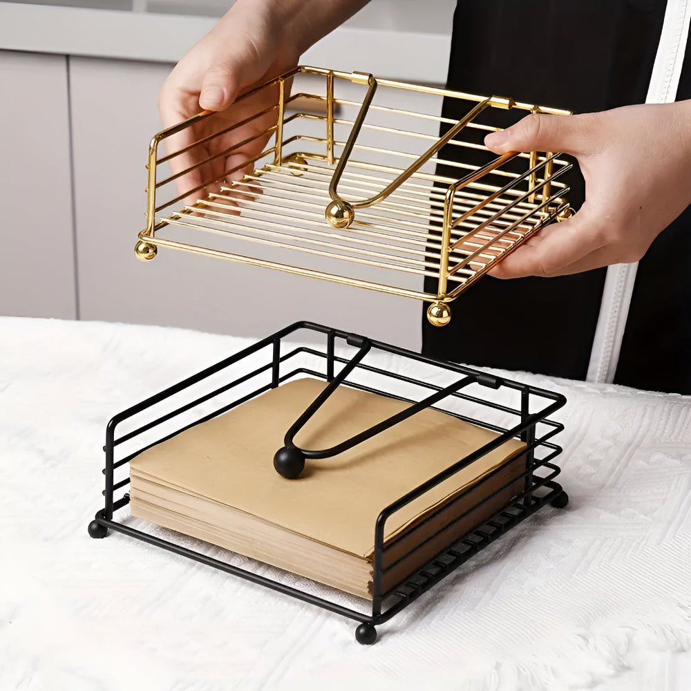 Porte-serviettes de table en fer au design épuré | Virelle Maison