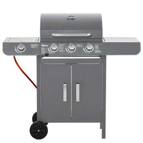 Gas Barbecue Grill – 3+1 Burner with Large Cooking Area