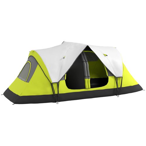 2-Room Camping Tent - Waterproof Rainfly & Screen Panels