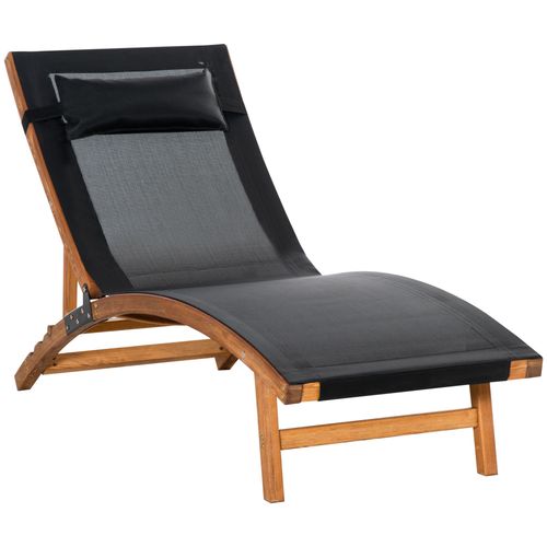Ergonomic Outdoor Chaise – Adjustable Backrest and Pillow