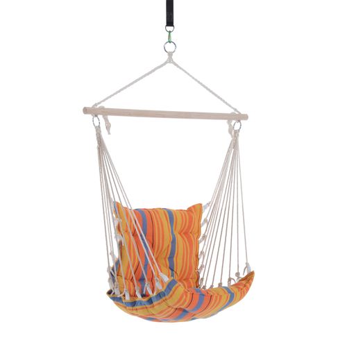 Hanging Swing Chair – Padded Comfort with Durable Cotton Ropes