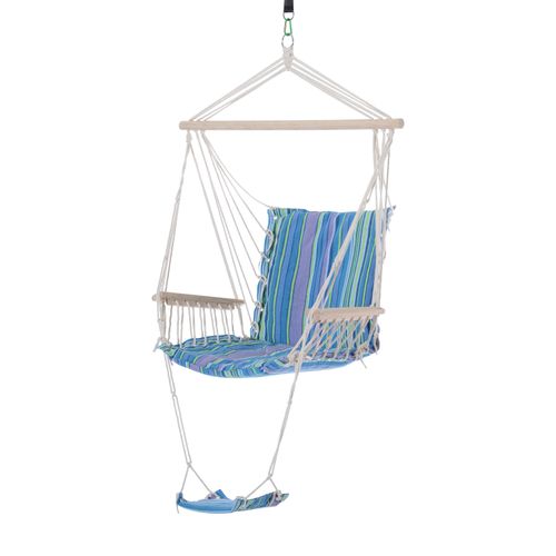 Hanging Swing Chair – Cushioned Comfort with Hardwood Support