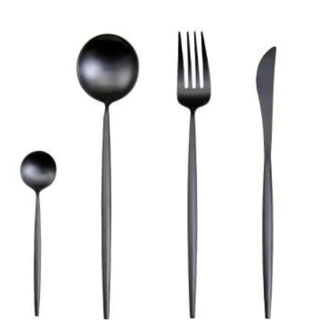 Set de couverts 4 pièces en acier inoxydable coloré | Virelle Maison