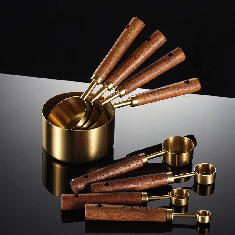 Set doseur en acier inox et chêne massif | Virelle Maison