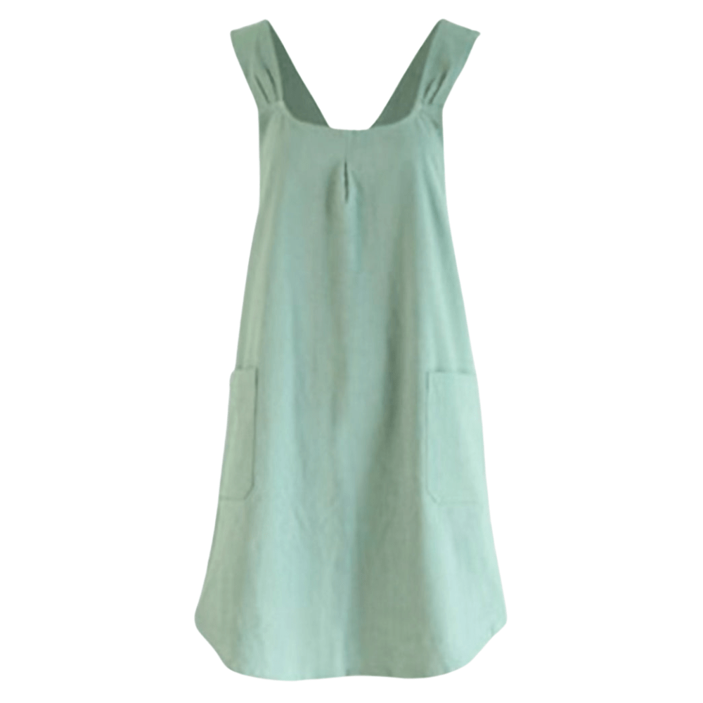 Tablier croisé en coton-lin, style coréen décontracté | Virelle Maison