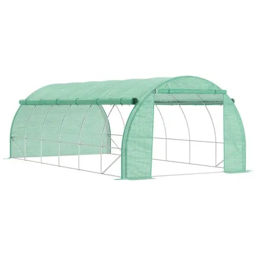 Polytunnel Greenhouse – Large 6x3x2m with Steel Frame