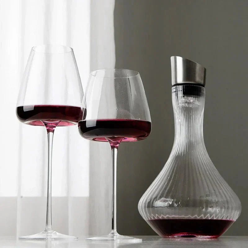 Verres à vin et champagne en cristal soufflé main | Virelle Maison